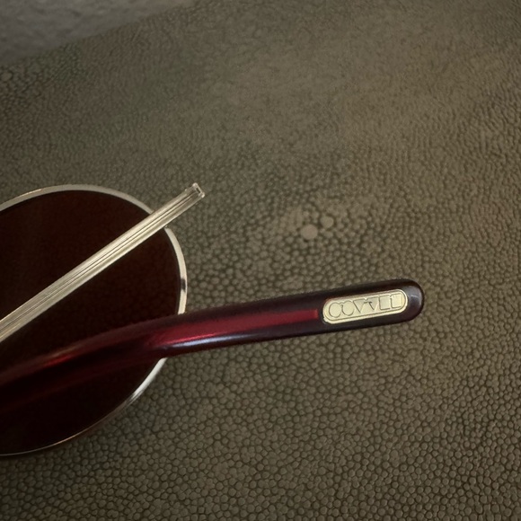 Oliver Peoples Calidor Sunglasses | Red & Gold | Rare - Picture 3 of 6